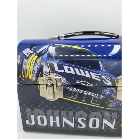 NASCAR Jimmie Johnson #48 Metal Lunchbox Lowes NEW 2007 Vintage Metal. - Picture 3 of 7